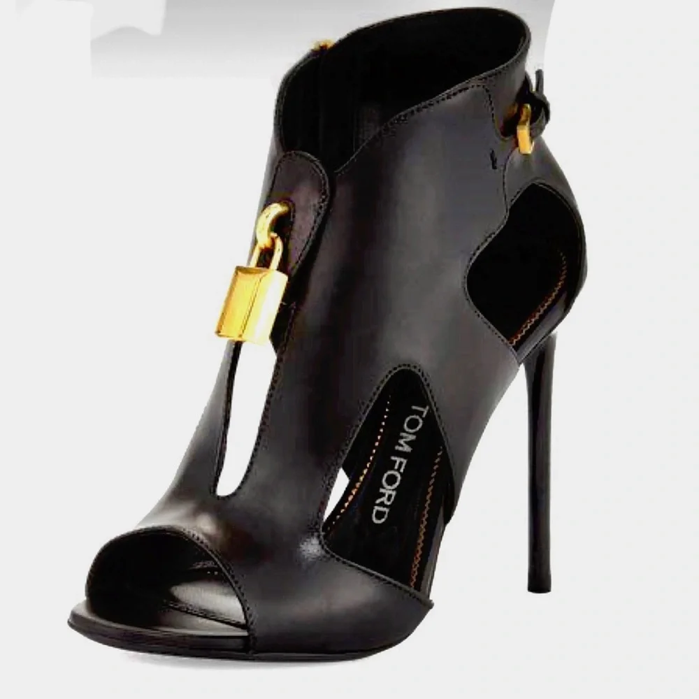 🔶FREE SHIPPING 🔶Tom Ford Padlock Cutout 105mm Heel - Picture 10 of 11